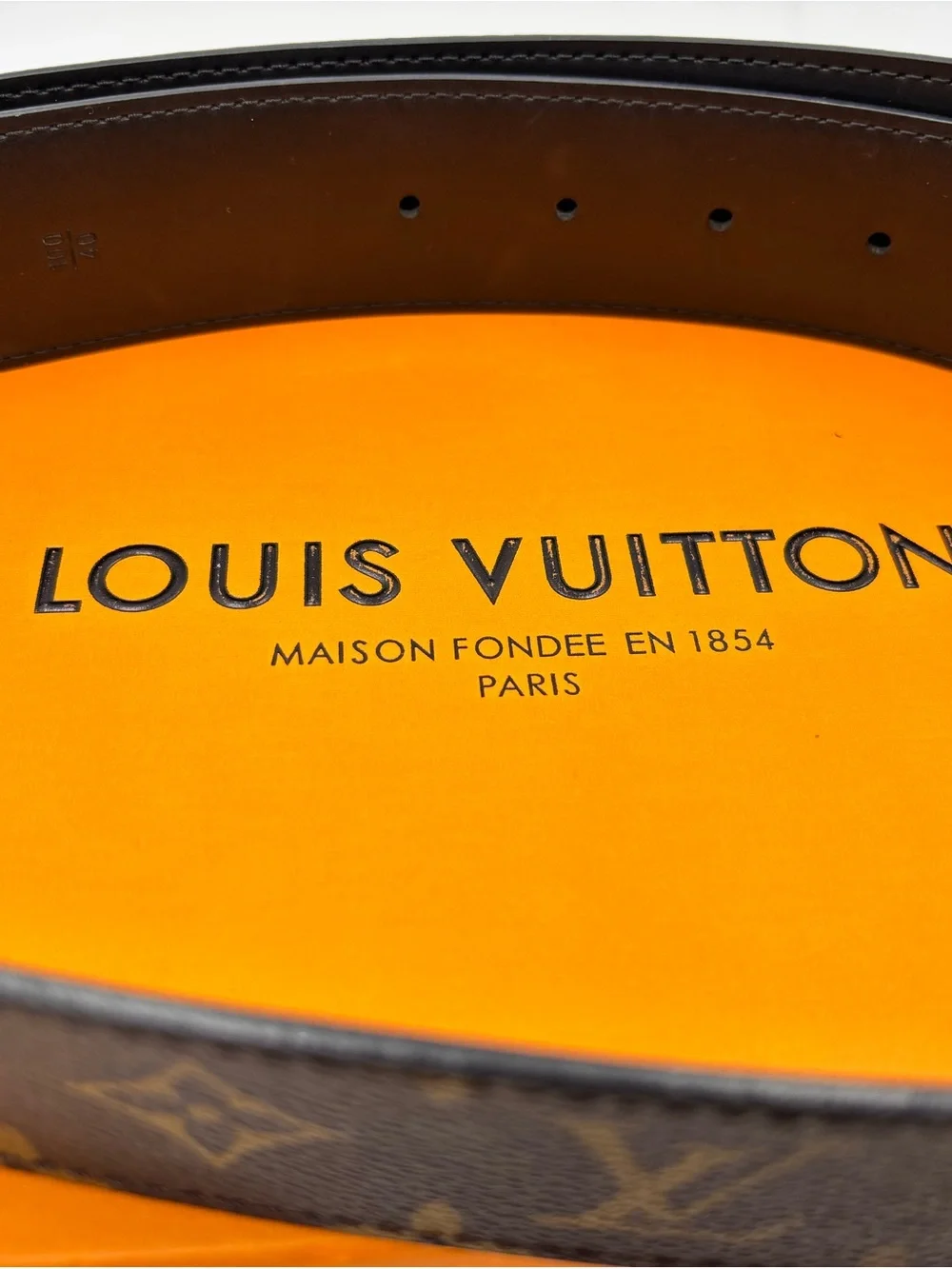 Louis Vuitton LV Initiales Monogram Leather 40mm Belt Size 100/40